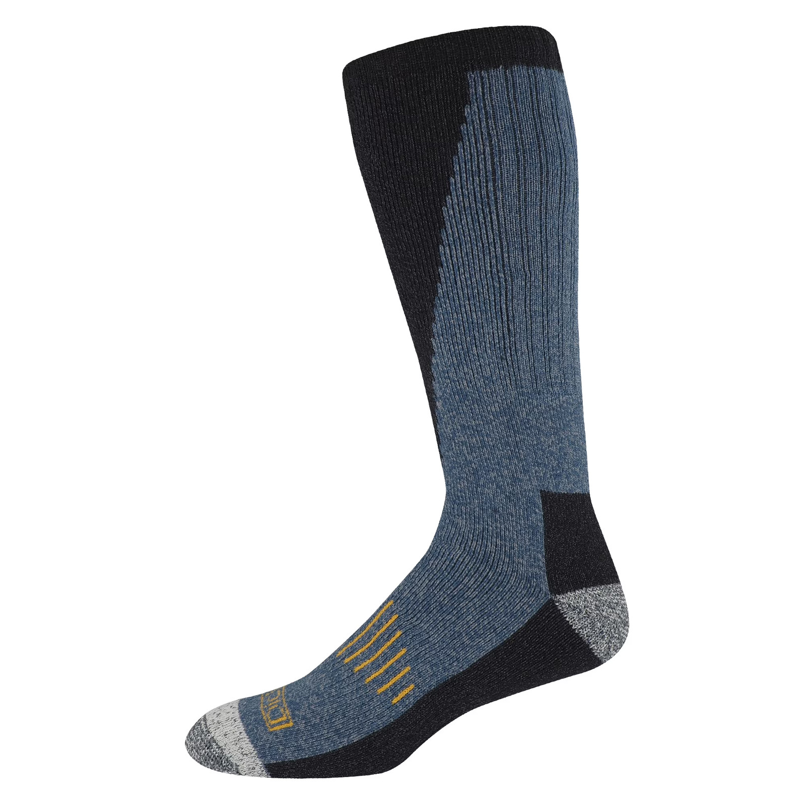 Dickies Men’s Shin Protector Boot Sock, 3 Pack Black Size 6-12