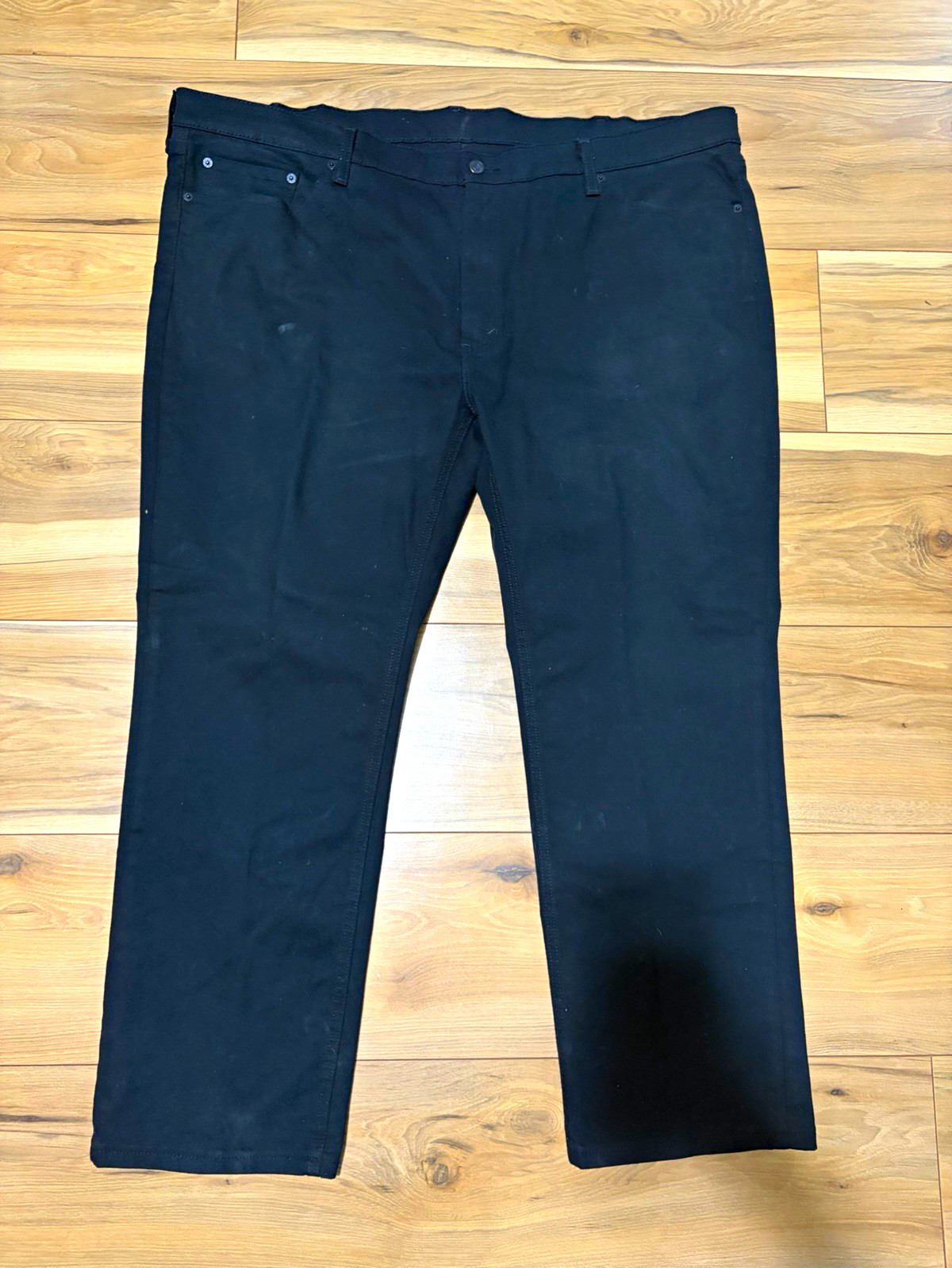 46X30 Levi’s Athletic Fit Black Denim Tapered Mid Rise