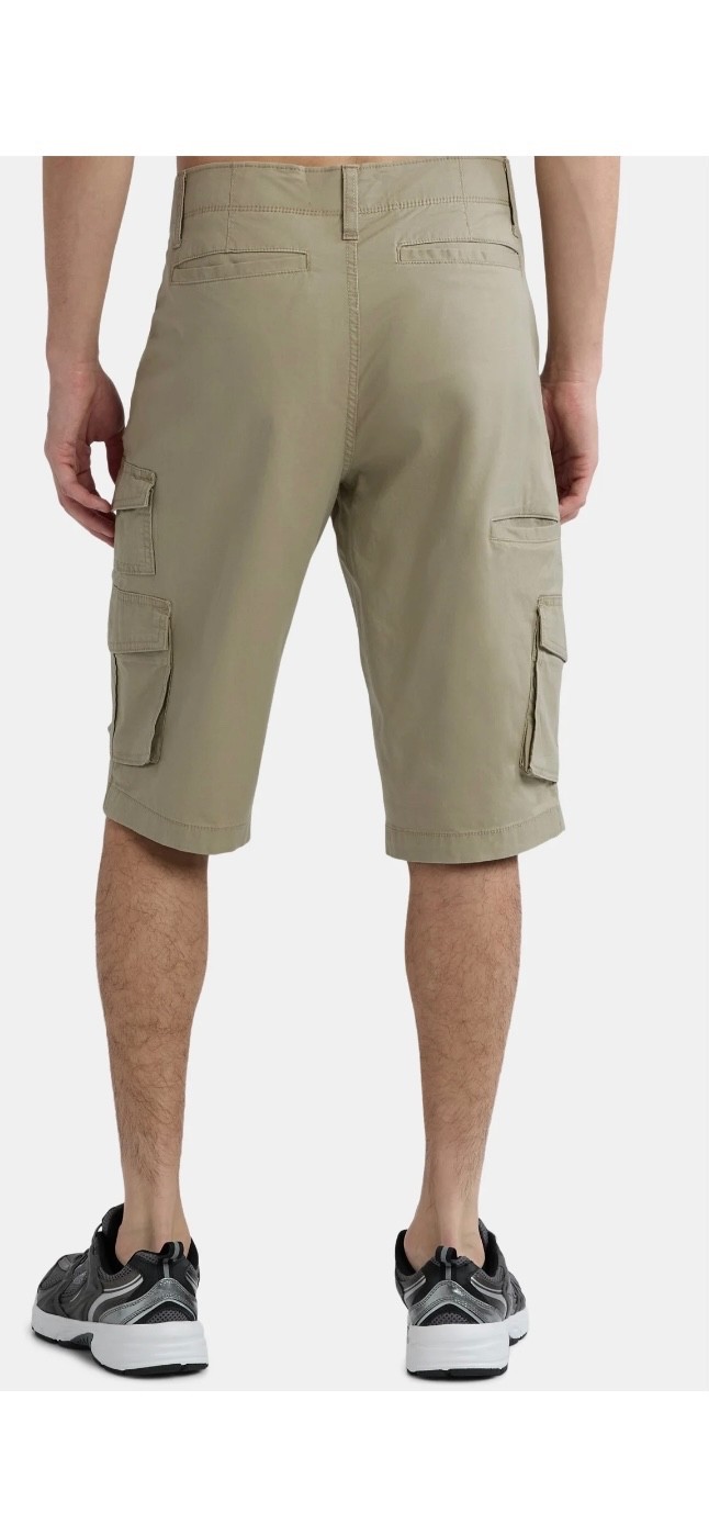 George Mens Relaxed Fit Messenger Cargo Shorts 14” inseam Size 32 34 36 38 40 42
