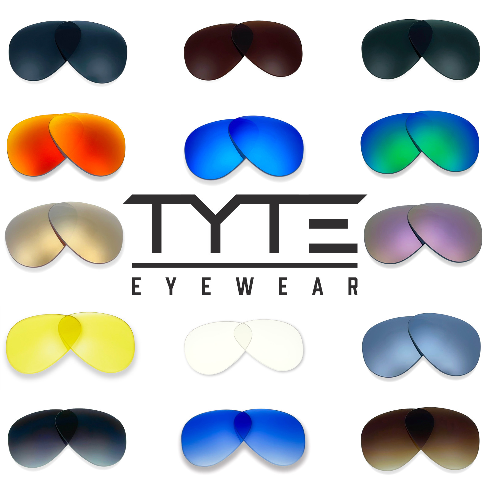 TYTE Eyewear Replacement Lenses for Ray-Ban Cockpit RB 3362 59mm