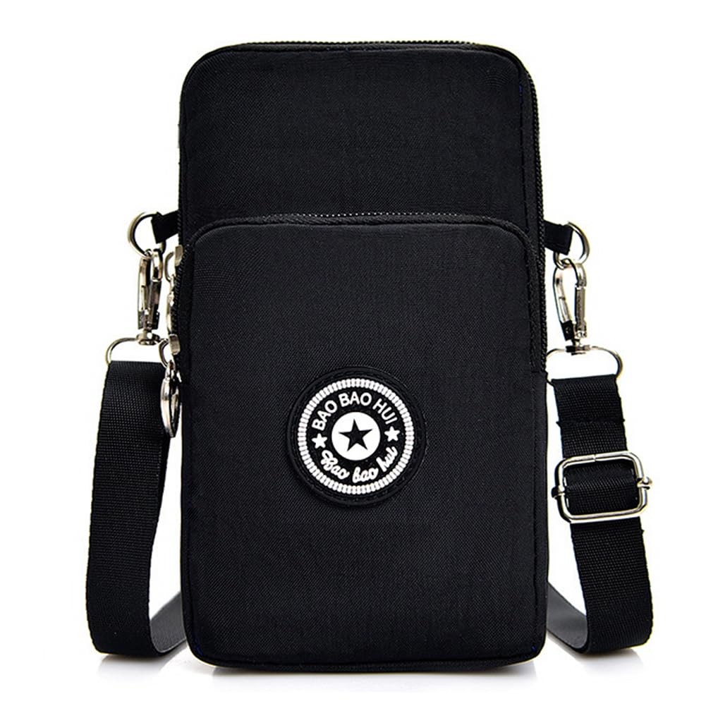 JANKS Small Crossbody Bags for Women Mini 4.5 x 2.36 x 7.9 inches, 01 Black
