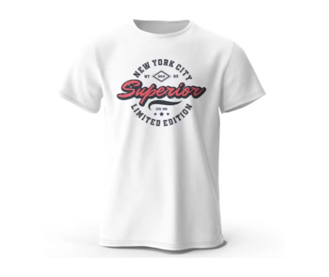 Superior Limited Edition New York Mens Cotton T-Shirt White Summer Casual S-5XL