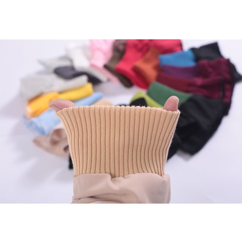 1 Pair Knitted Elastic Rib Fabric Cuffs DIY Jacket Padded Coat cuffs Accessory