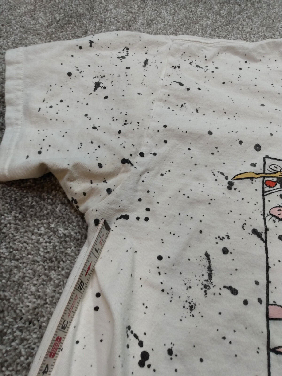 Cartoon Network T Shirt Splatter Design, Dexter, Courage, Ed Edd n Eddy Size L