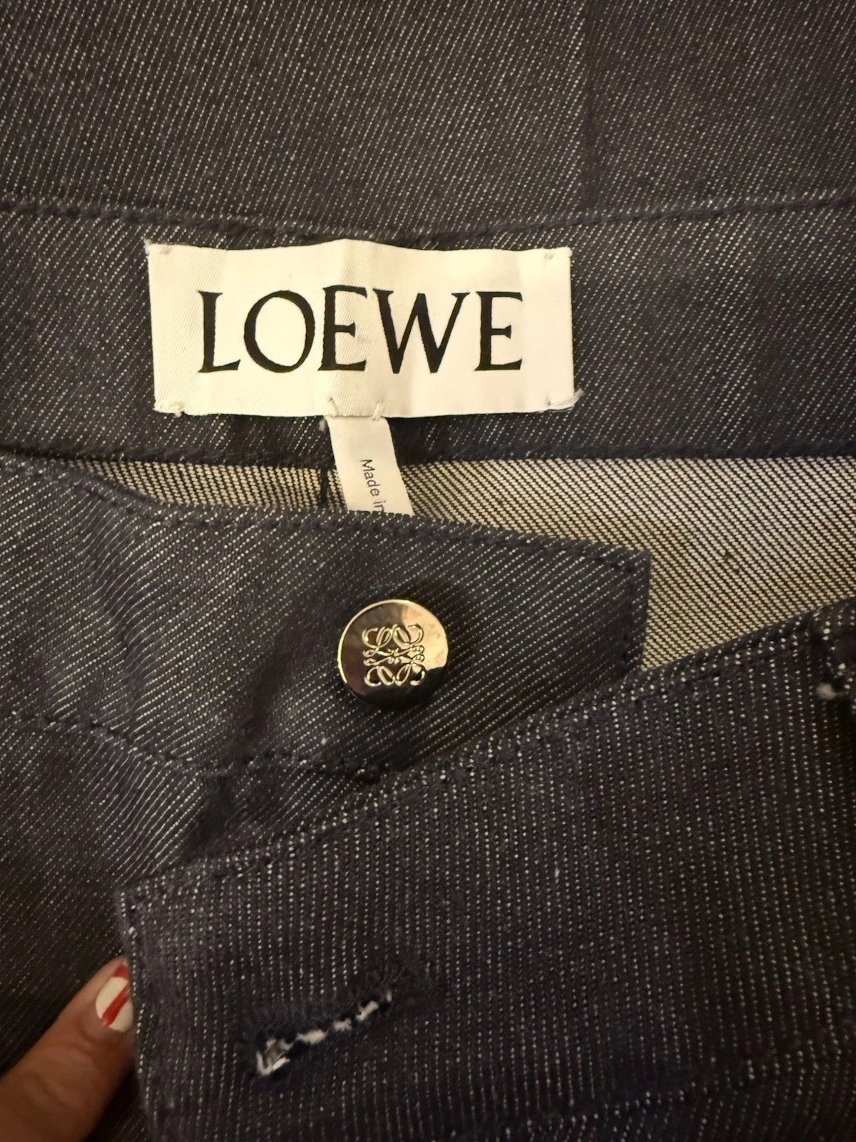 Loewe Fisherman Jeans SS15 First Edition In Dark Navy Size 38