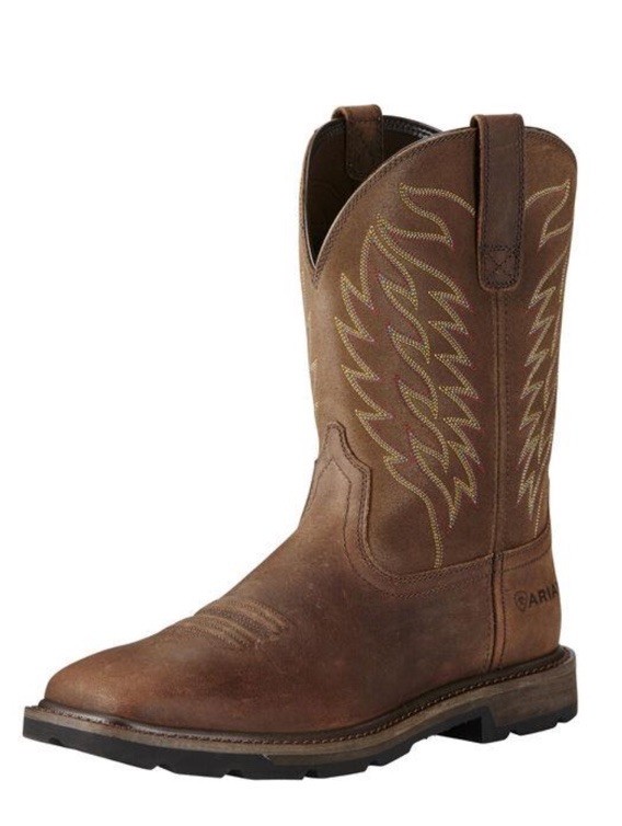 Ariat Men’s Groundbreaker Square Soft Toe Western Work Boot, Brien Sz 9 NIB