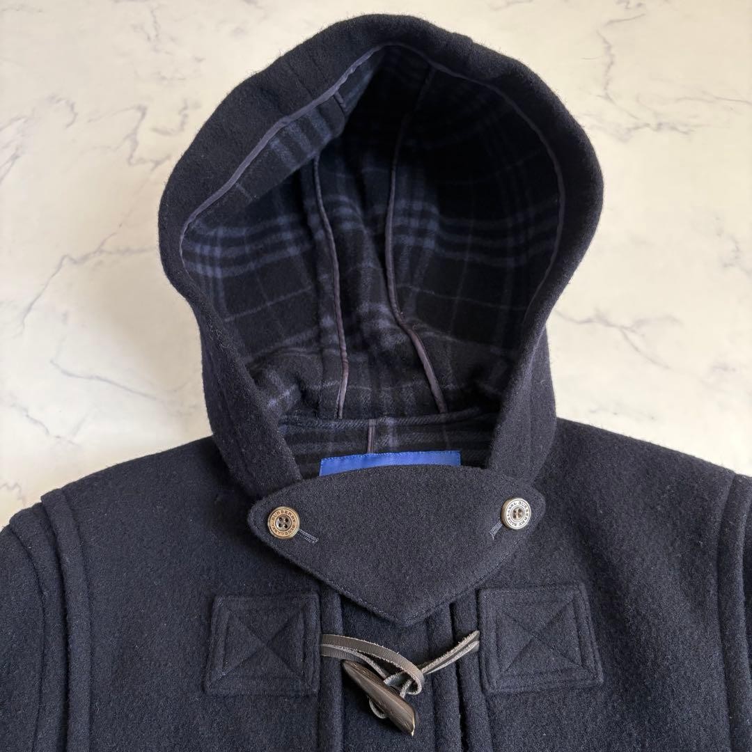 Burberry Blue Label duffle coat with Nova check navy