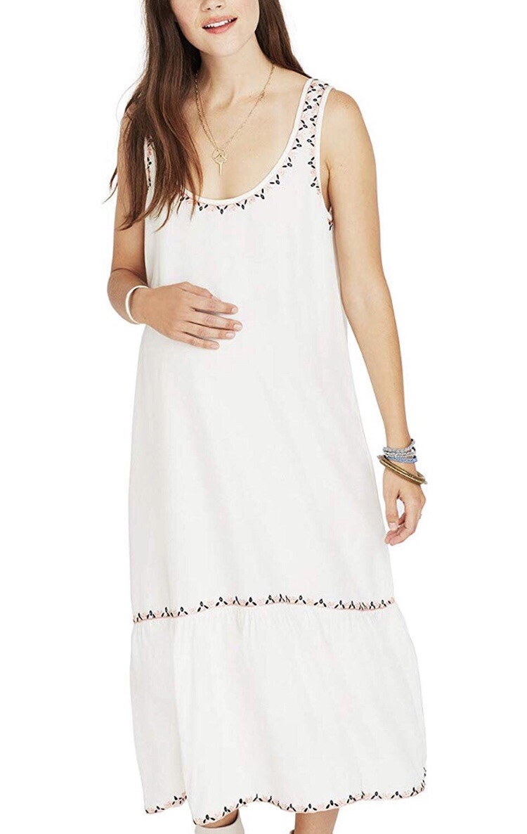 Hatch Maternity Women’s THE EDIE DRESS White Size 1 (S/4-6) NEW