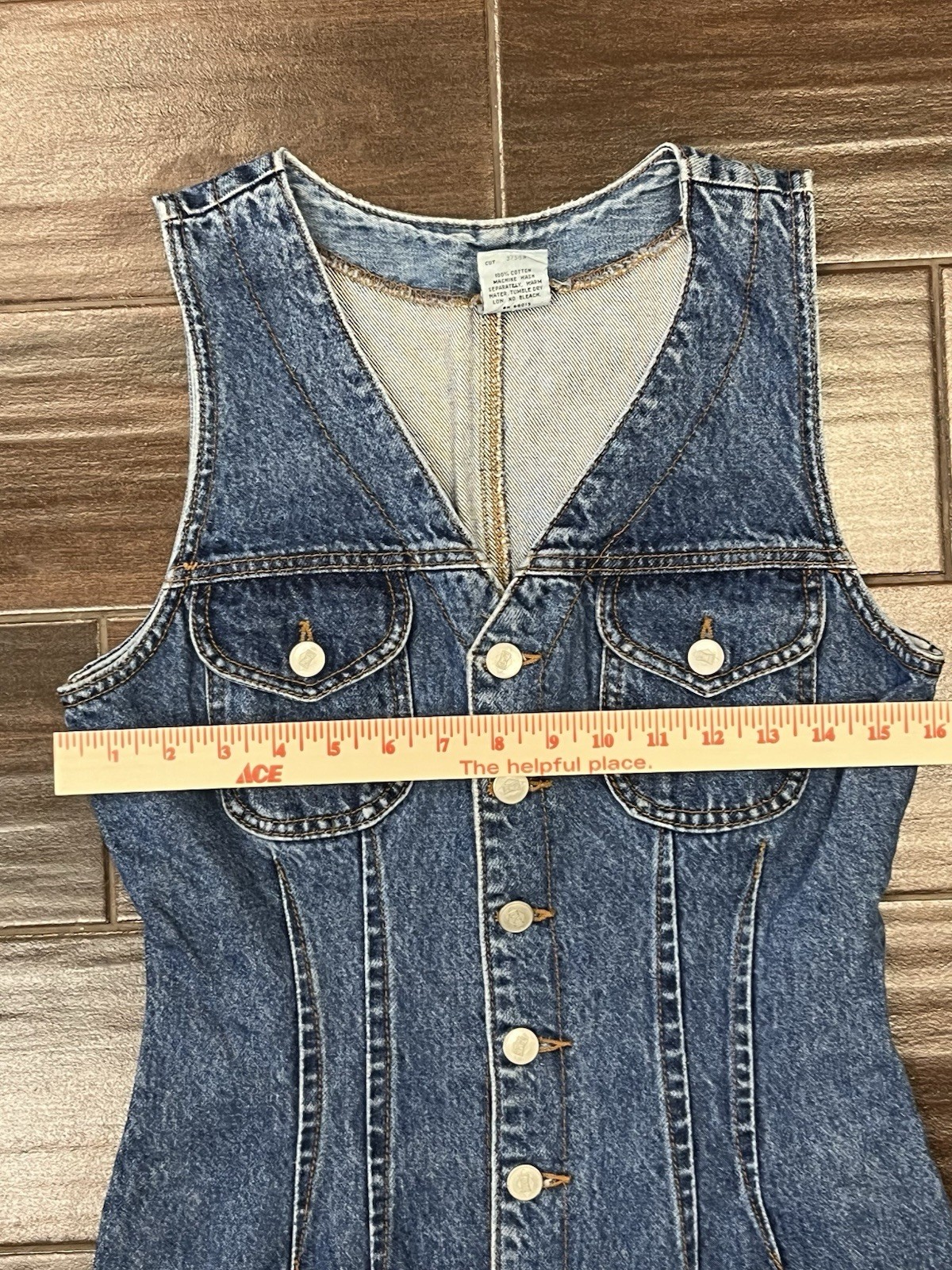 BONGO Retro 90s Denim Dress 9