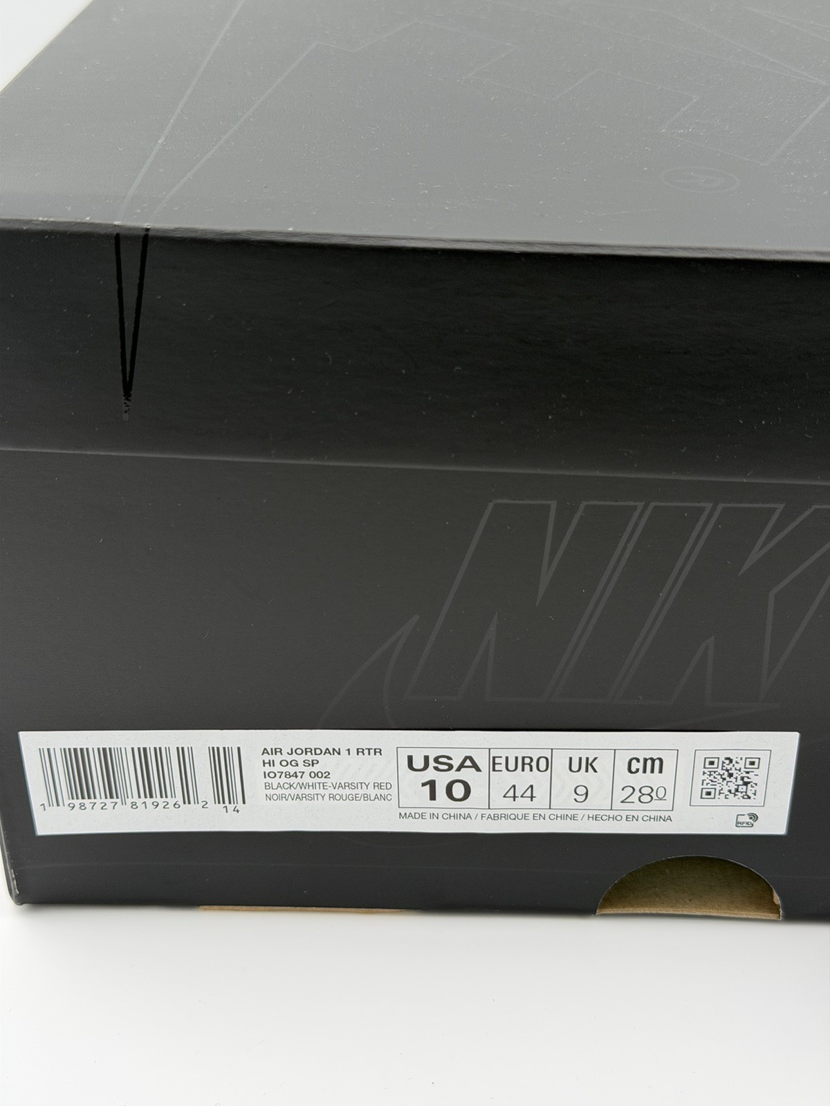 Size 10 – Fragment Design x Union LA x Air Jordan 1 Retro OG High Varsity NEW!!