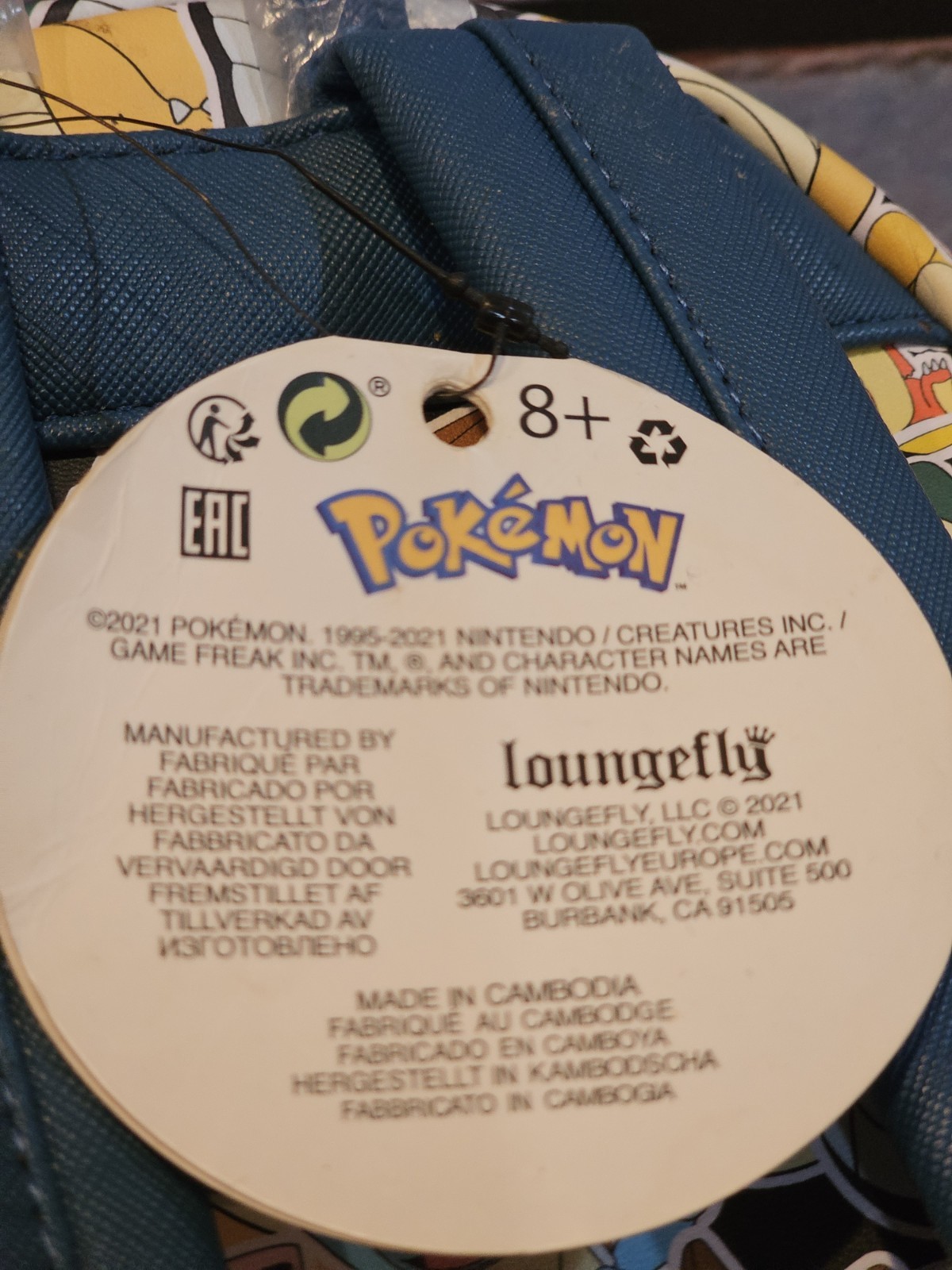 Loungefly Pokémon Mini Backpack NWT Pikachu Charmander Squirtle Bulbasaur