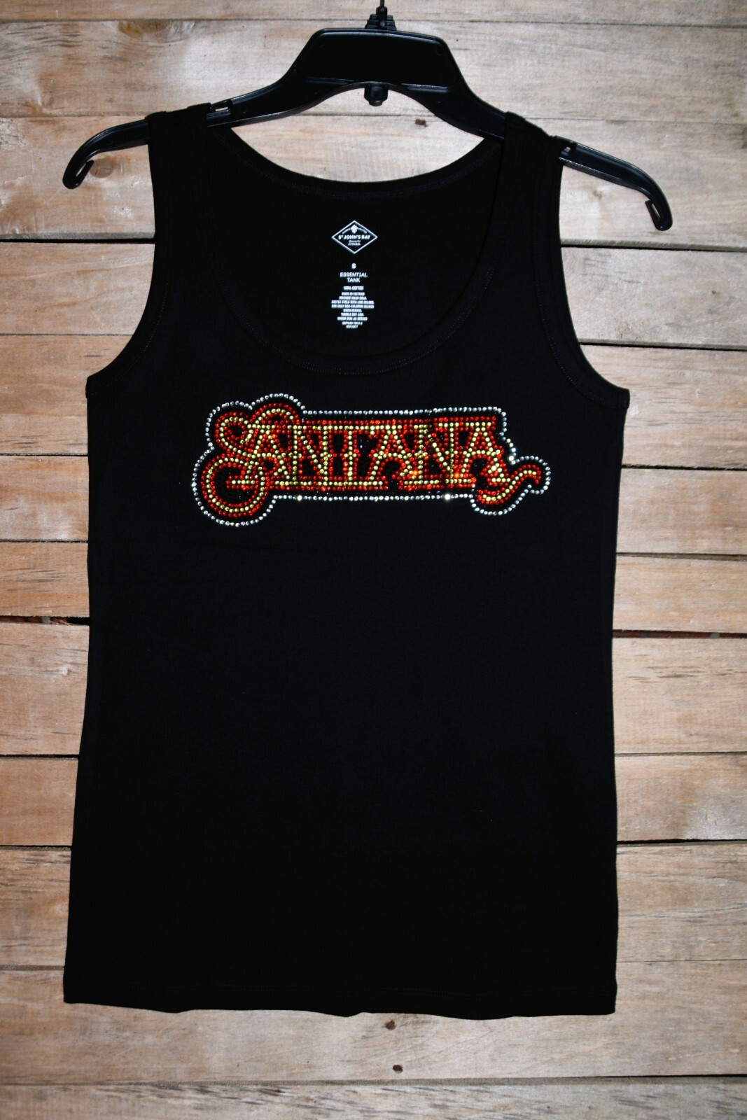 Santana hinestone bling shirt or tank XS S M L XL XXL 1X 2X 3X 4X 5X