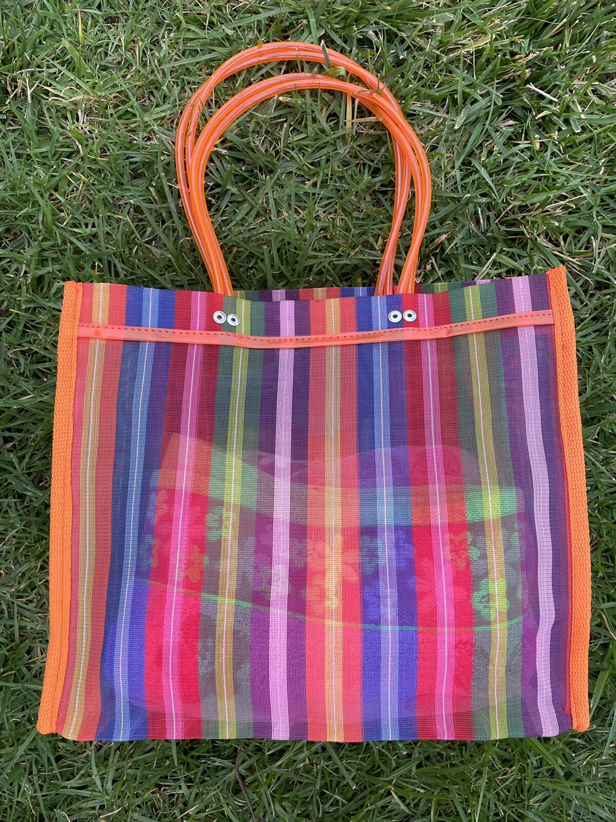 Frida Kahlo Tote La Loteria Mesh Bag Mexican Market Mercado Beach Handmade Bag