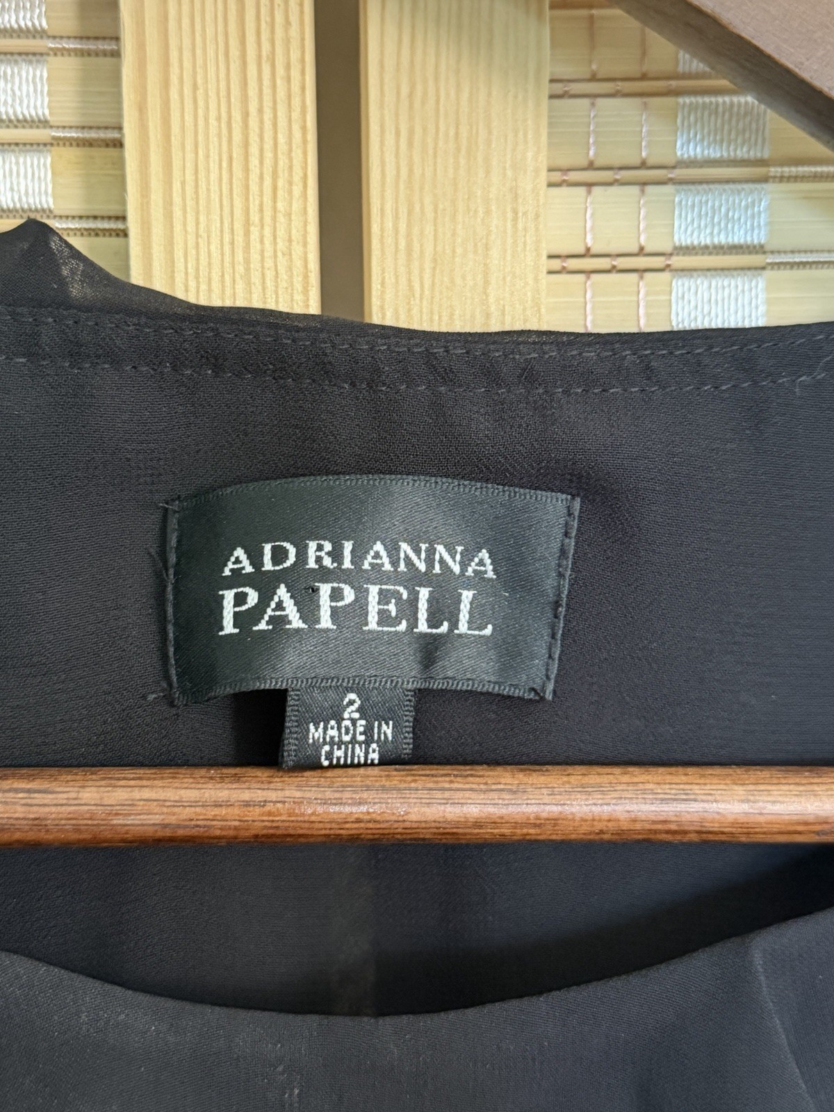 Adrianna Papell Black Ruffle Sleeveless dress 2