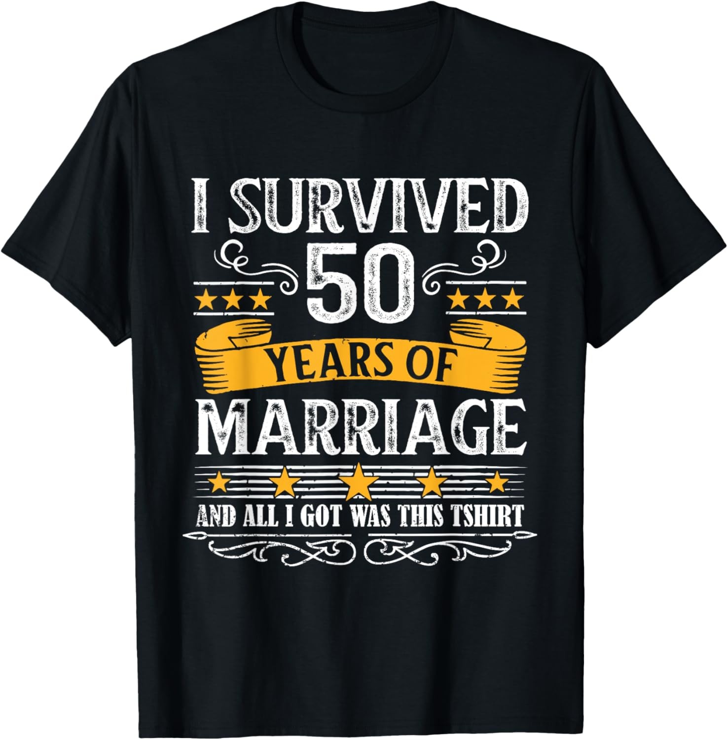 50th Wedding Anniversary shirt Couples Husband Wife 50 Years T-Shirt