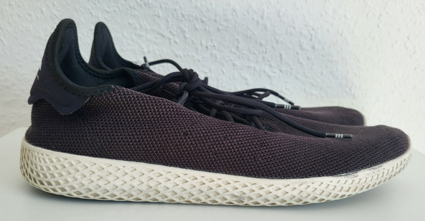 Adidas Pharrell Williams Tennis HU AQ1056 Shoes Sneakers Black Size 47 1/3