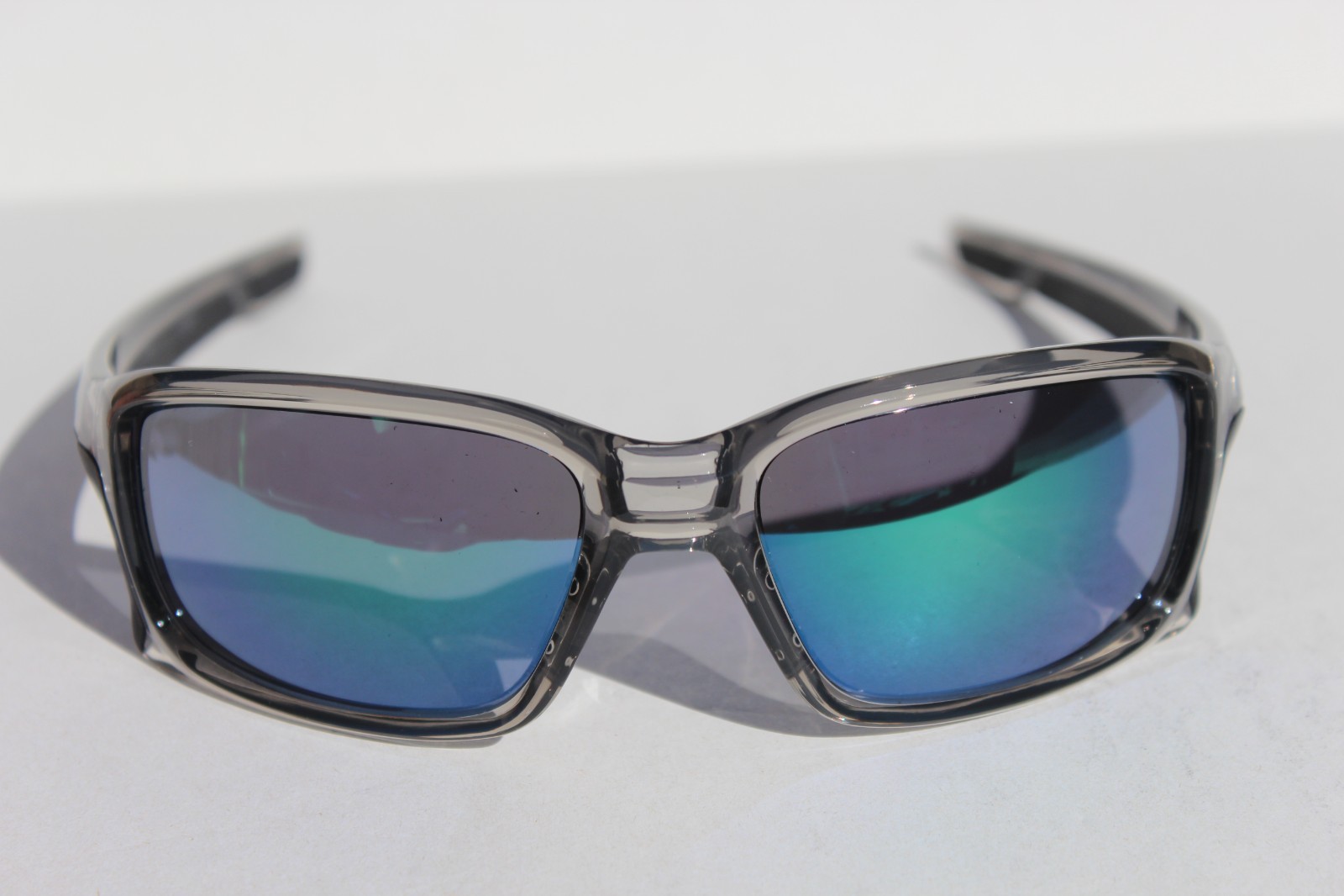 OAKLEY Straightlink Sunglasses Grey Ink/Jade Iridium OO9331-03 NEW