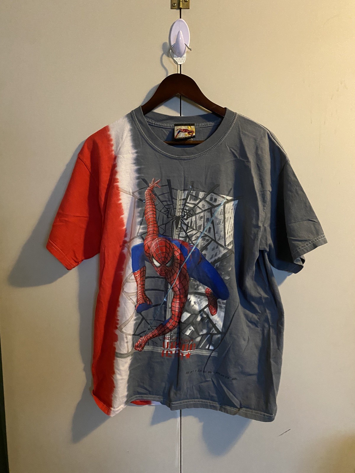 Promo 2004 Marvel Spider-Man 2 Movie T-Shirt Size L Y2K Vintage