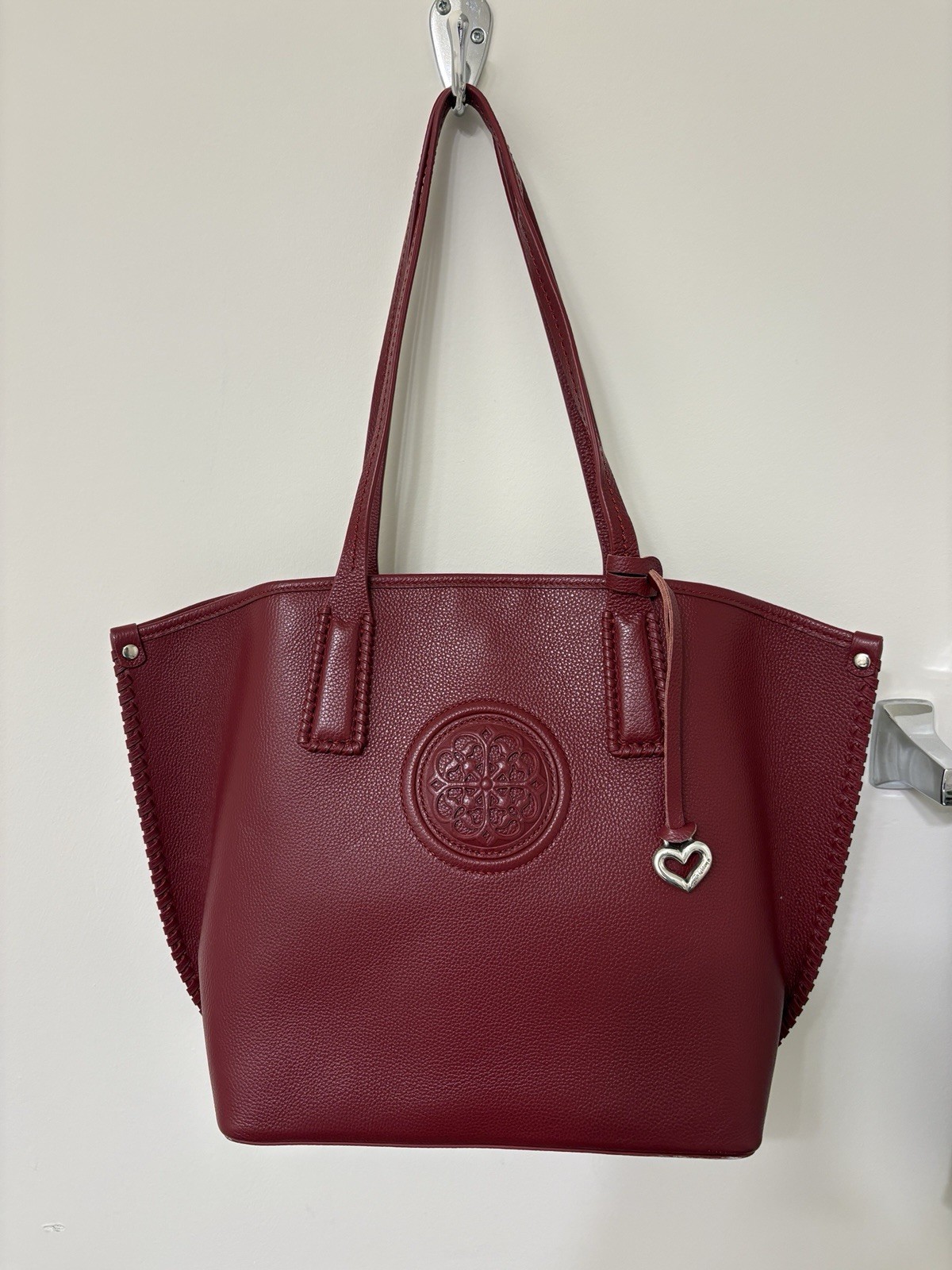 NWOT Brighton Ferrara Viviana Large Ruby Leather Tote MSRP $475