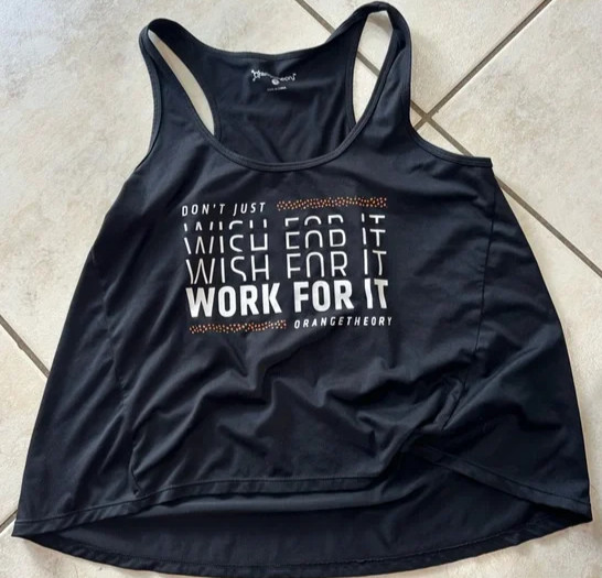 Orangetheory Fitness OTF W 24/7 Black Work For It Tank – Small