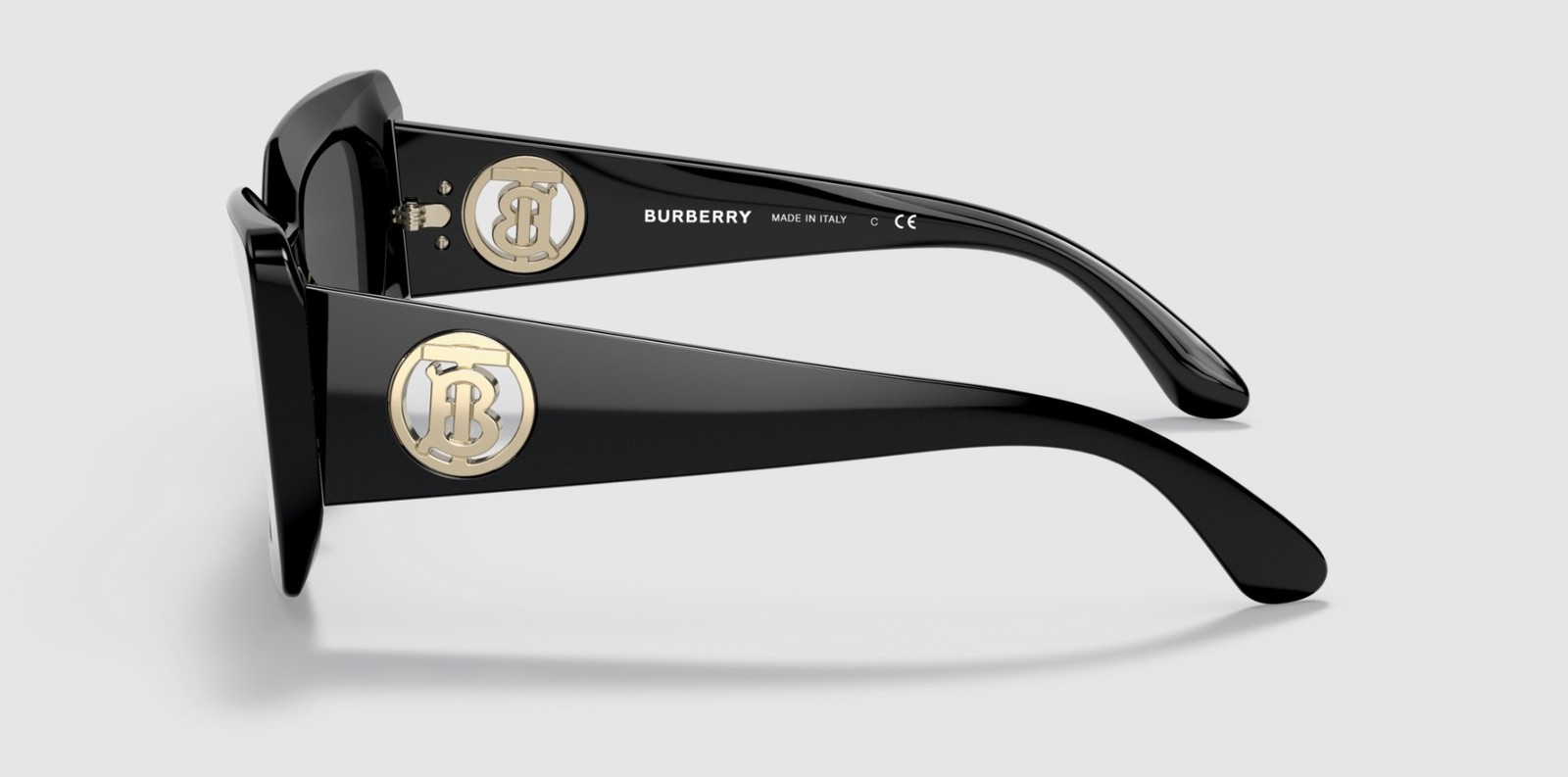 BURBERRY Daisy BE4344 300187 Black Dark Grey 51 mm Women’s Sunglasses