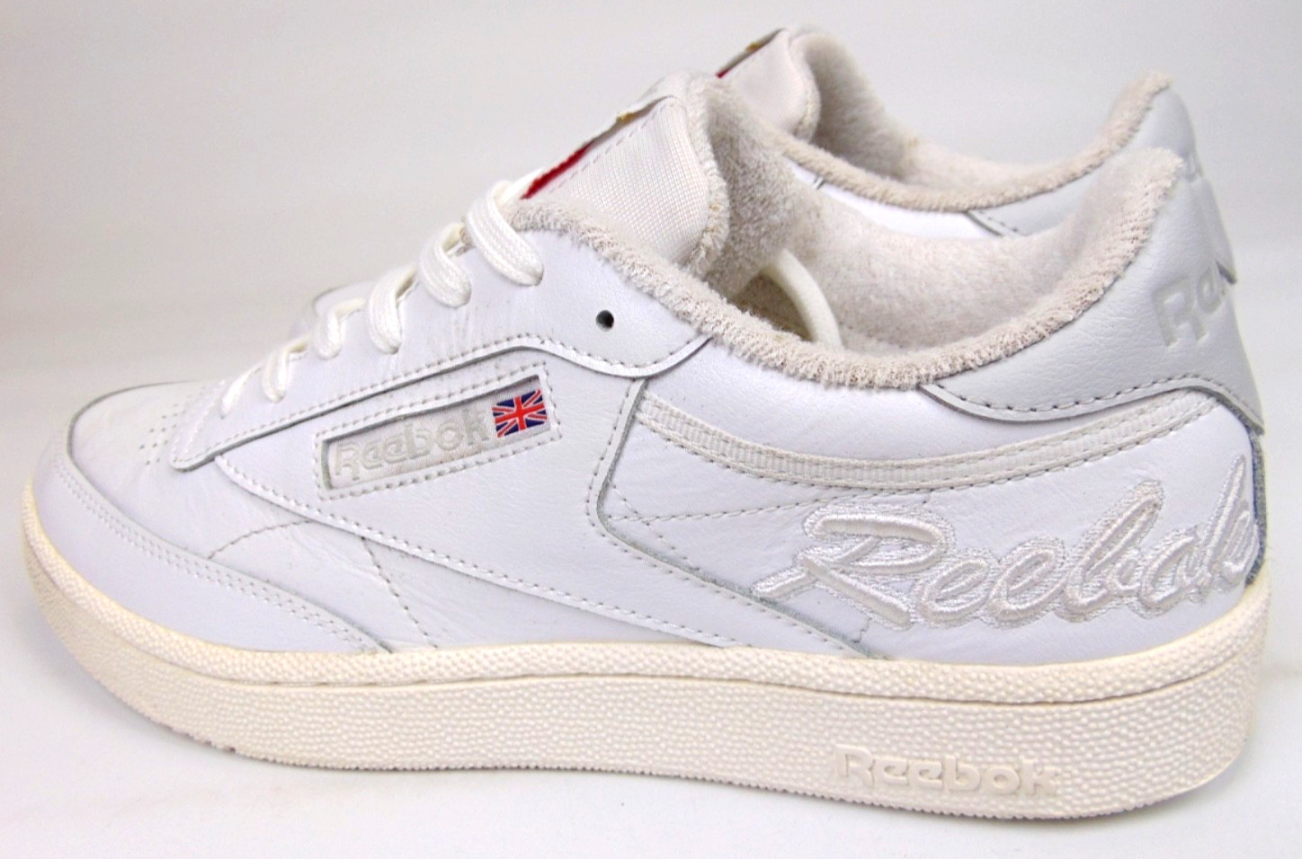 NEW! Reebok Club C 85 Casual Classic Sneakers Men’s Size 9.0 M White Leather