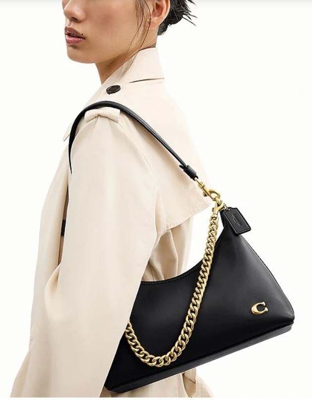NWT COACH Juliet Shoulder Bag Crossbody Leather CW640 Gold-toned / Black