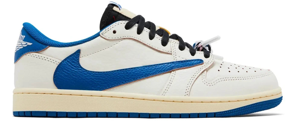 Jordan 1 Low Retro Fragment Travis Sc0tt Military Blue DM7866-104 Men Size US