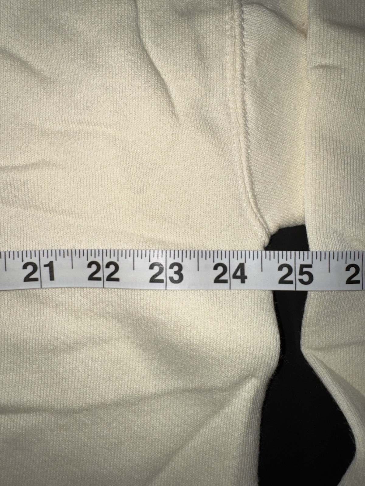 Vintage NOS 90’s Large Ivory Fruit Of the Loom Blank Set In Sleeve Sweatshirt