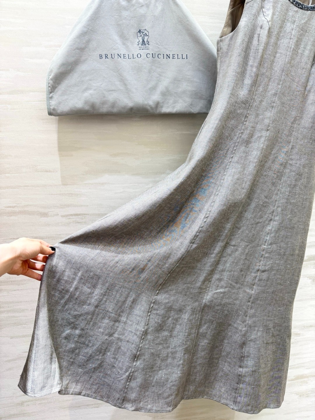 Brunello Cucinelli Linen Dress — “Old Money” Style — Size S