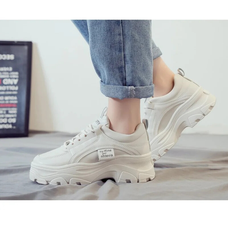 Exceedingly Fashion-forward Branded Chunky Sneakers: Effortlessly Ascend the