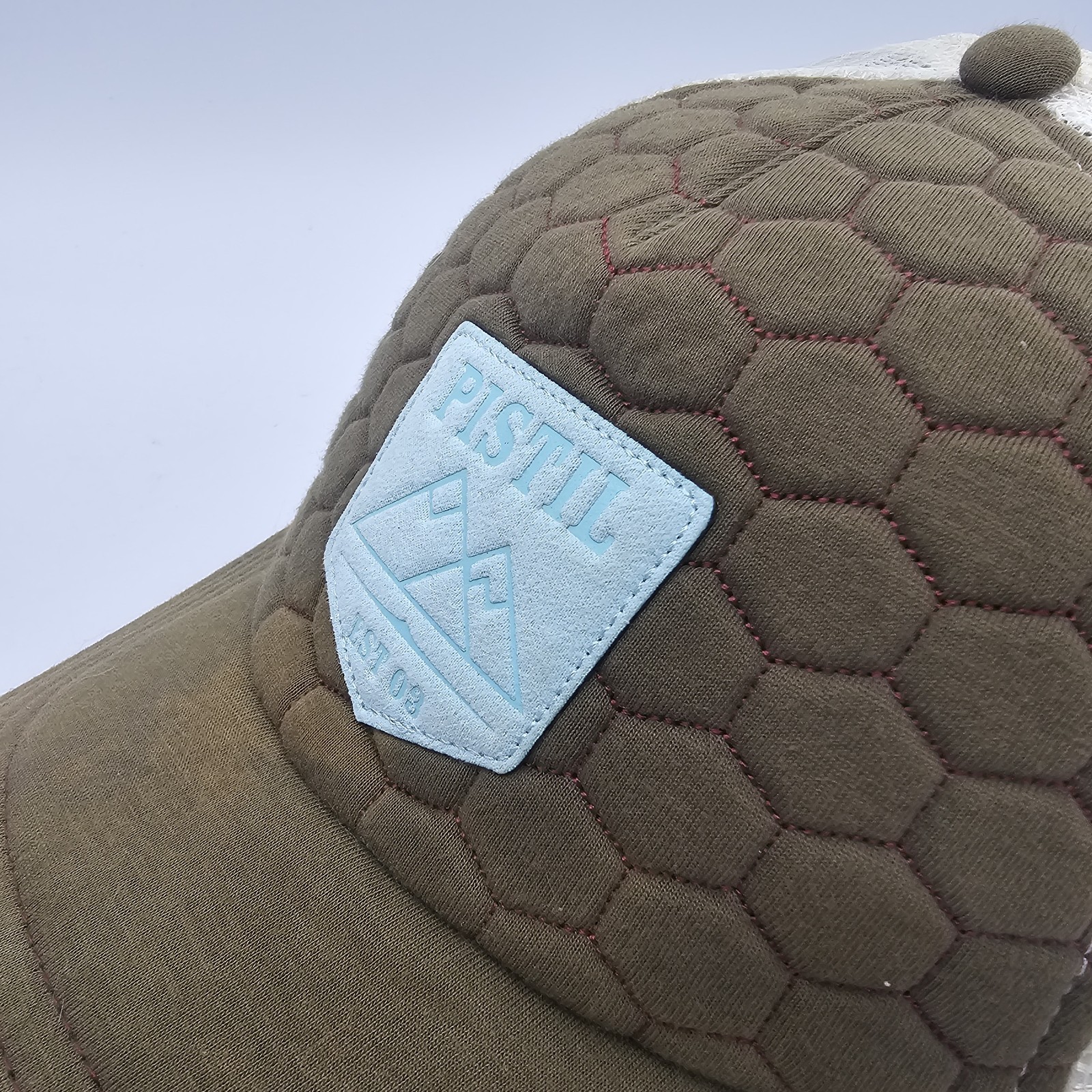 Pistil Women’s Kade Mesh Trucker Snapback Hat Olive Green