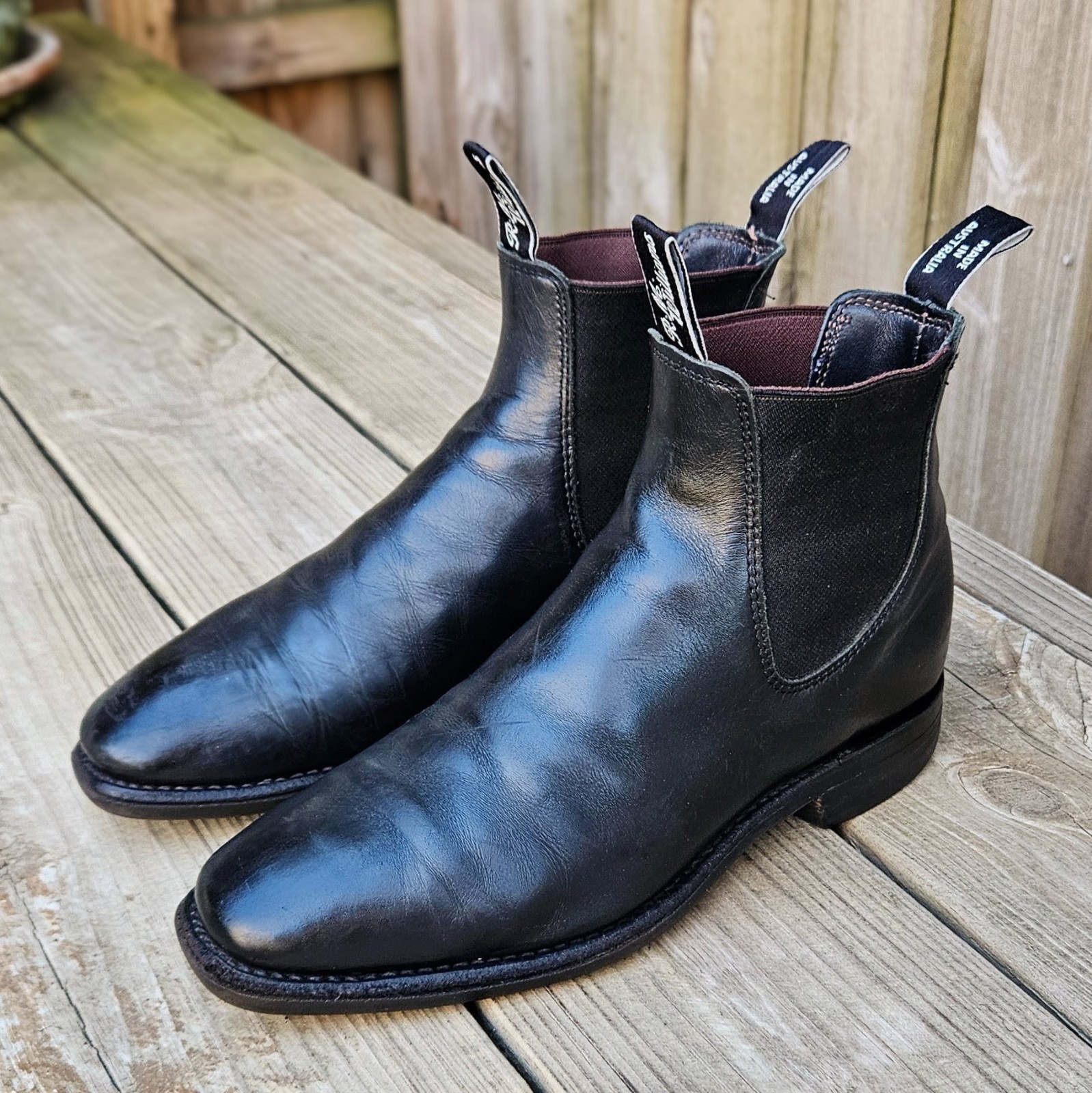 RM Williams Comfort Craftsman Cheslea Boots Black Size 7 B US $589