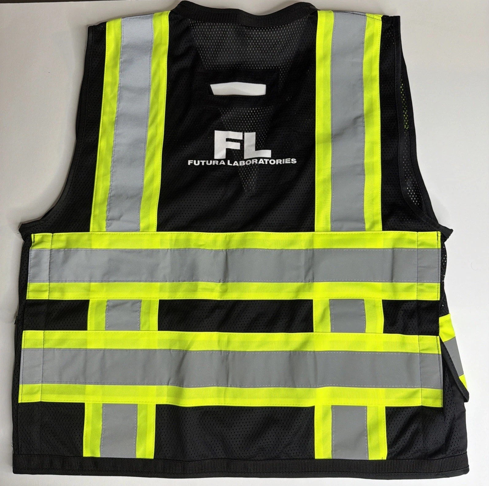 Futura Laboratories Work Vest FL 2000 Large L Black Reflective Radians Radwear