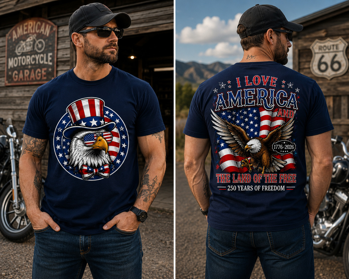 250th Anniversary America T-Shirt, 250th Years Of Freedom Size S-5XL