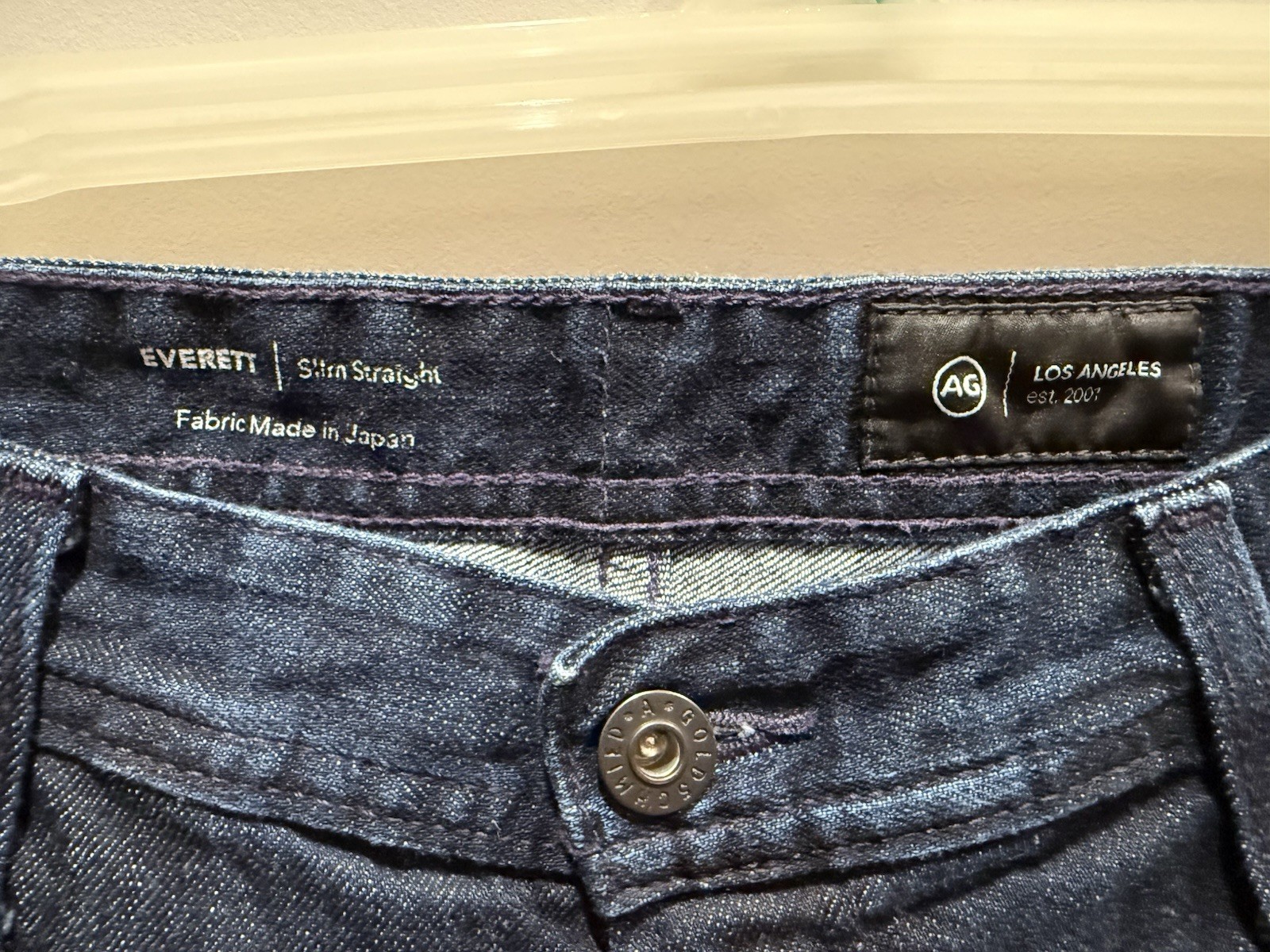 AG Adriano Goldschmied Everett Slim Straight Blue Jeans Men’s 35×34