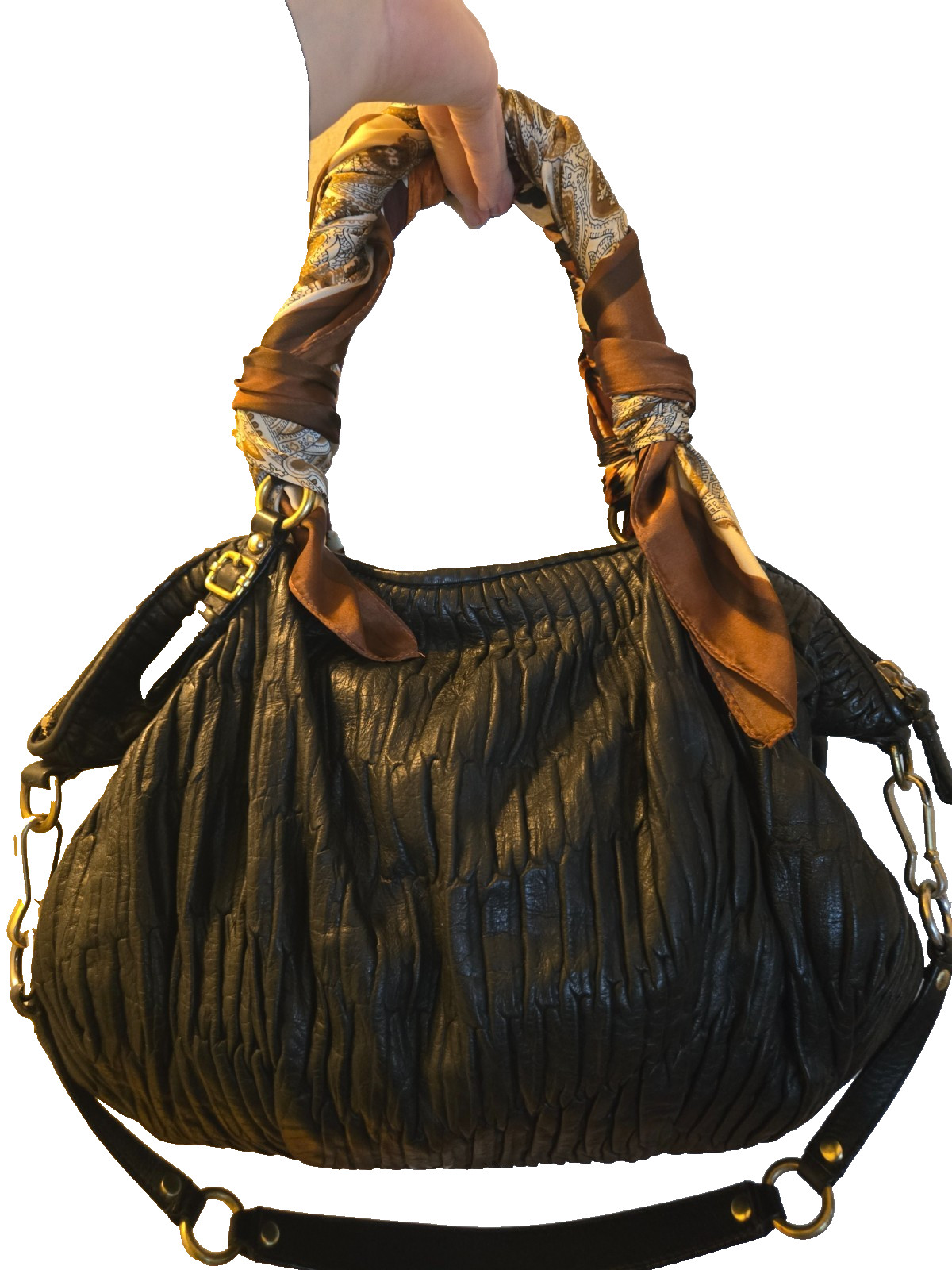 Authentic Coach Madison Gathered Leather Sophia Satchel (Style No. 15947)