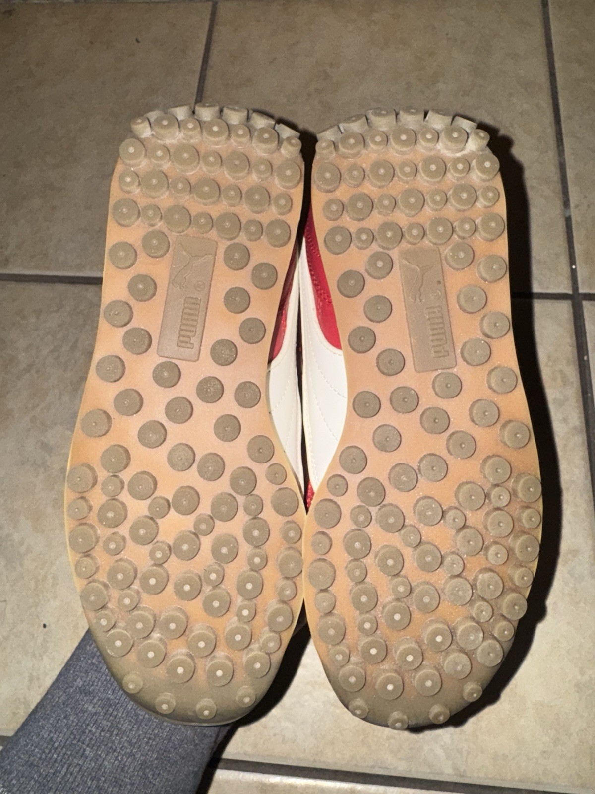 PUMA Fenty x Avanti VL Rihanna Club Red Leather Sneaker Womens Size 7 No Box