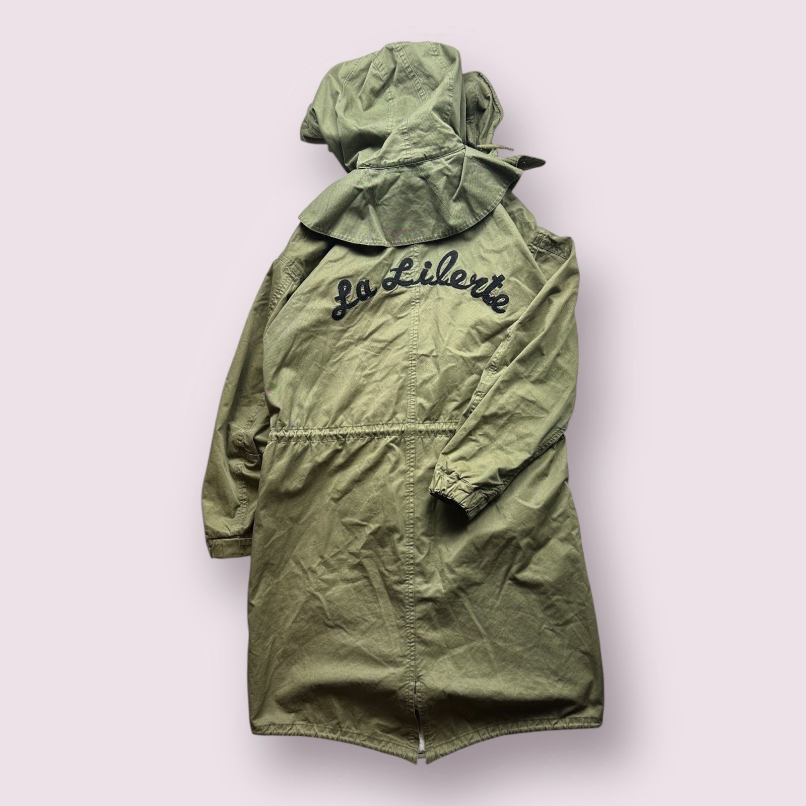 Men’s Beaker Japan Fishtail Parka Military Jacket Chainstitch Sz M Green Army