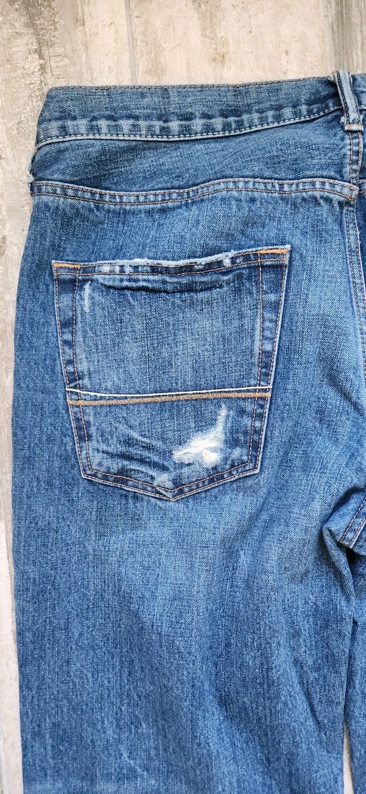 Abercrombie & Fitch Mens Kilburn Low Rise Boot Jean Sz W36 L32 Button Fly Y2K