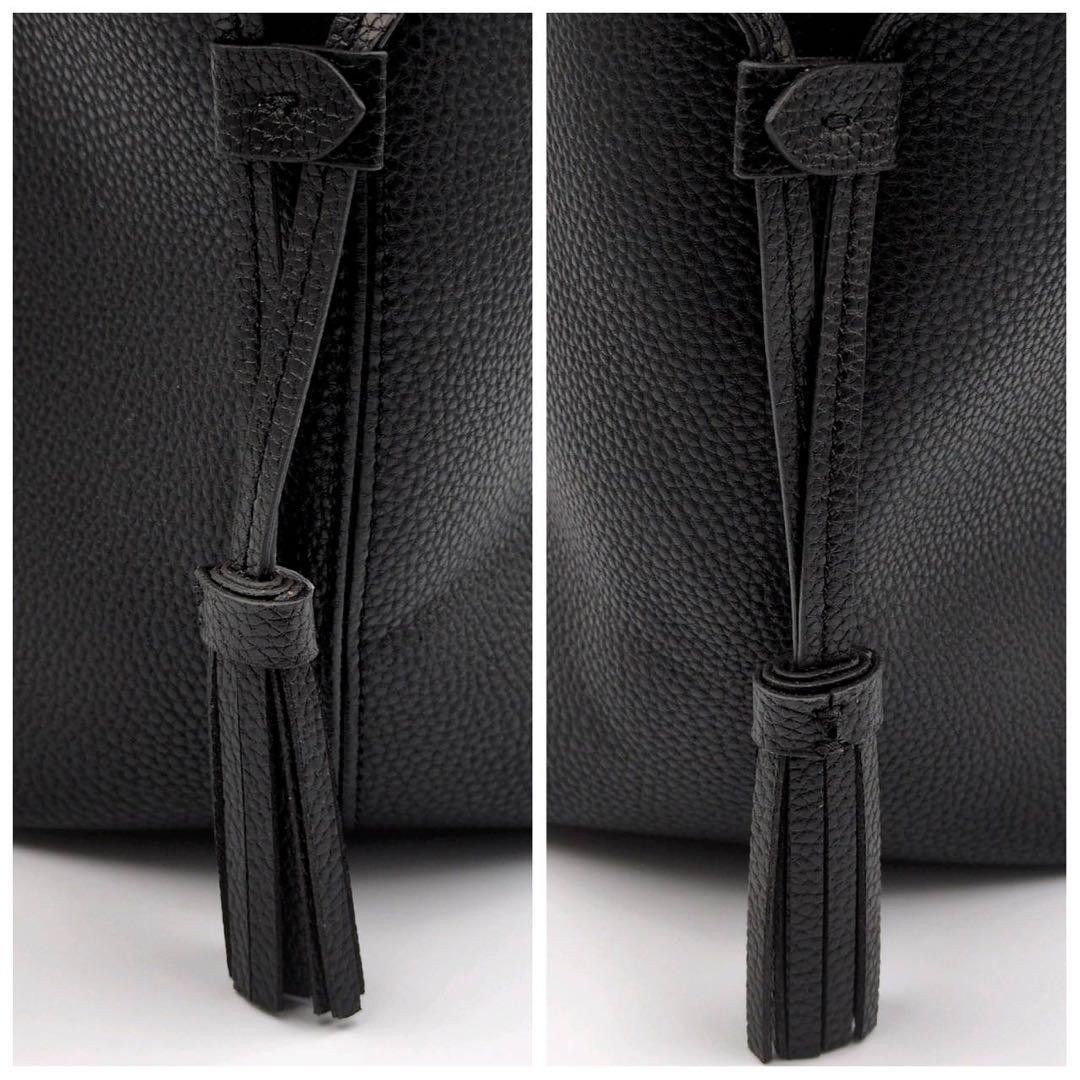 Coach Andy tote bag embossed carriage logo leather black shoulder bag fringe COA