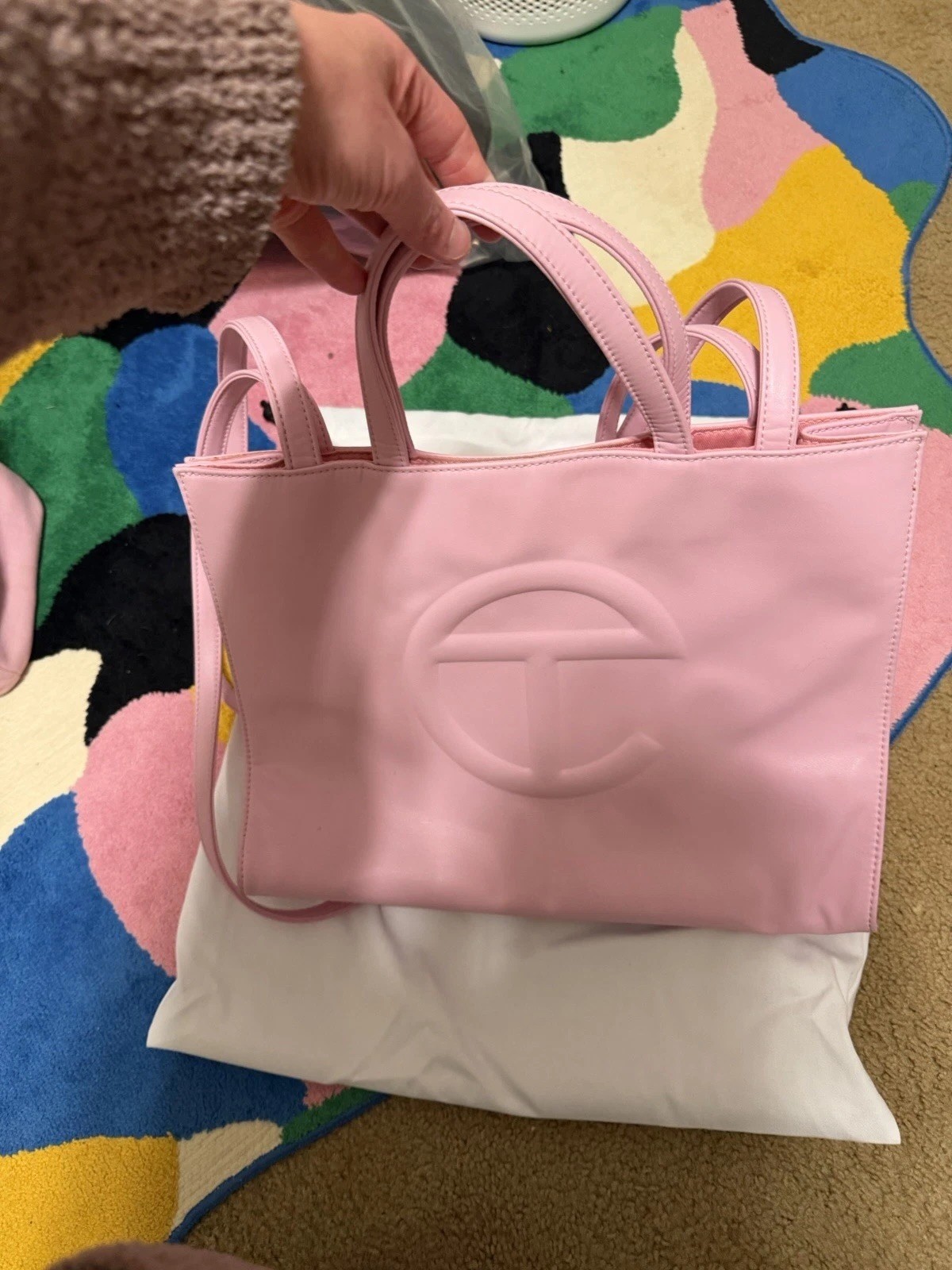 Telfar Medium Bubblegum Shopping Bag
