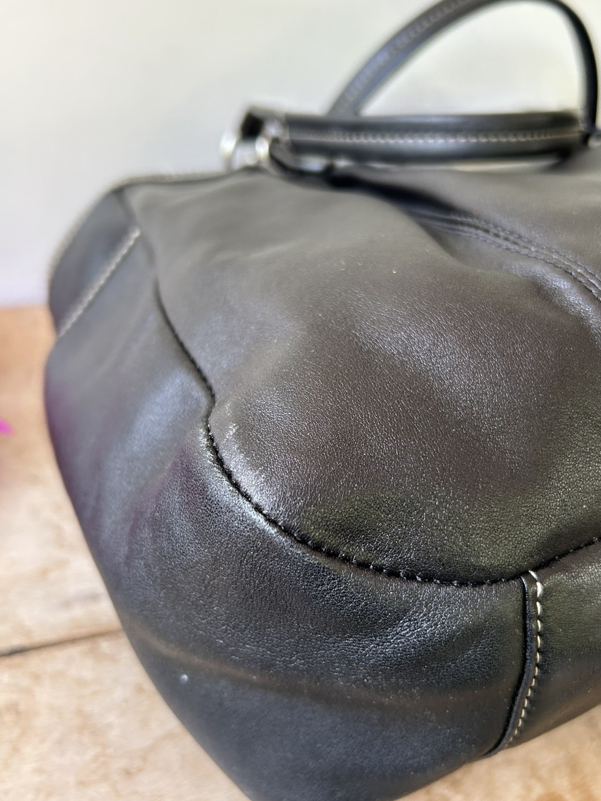 Coach gallery East west Black s atchel Bag Zip Closure. Coach F15147 *Read‼️