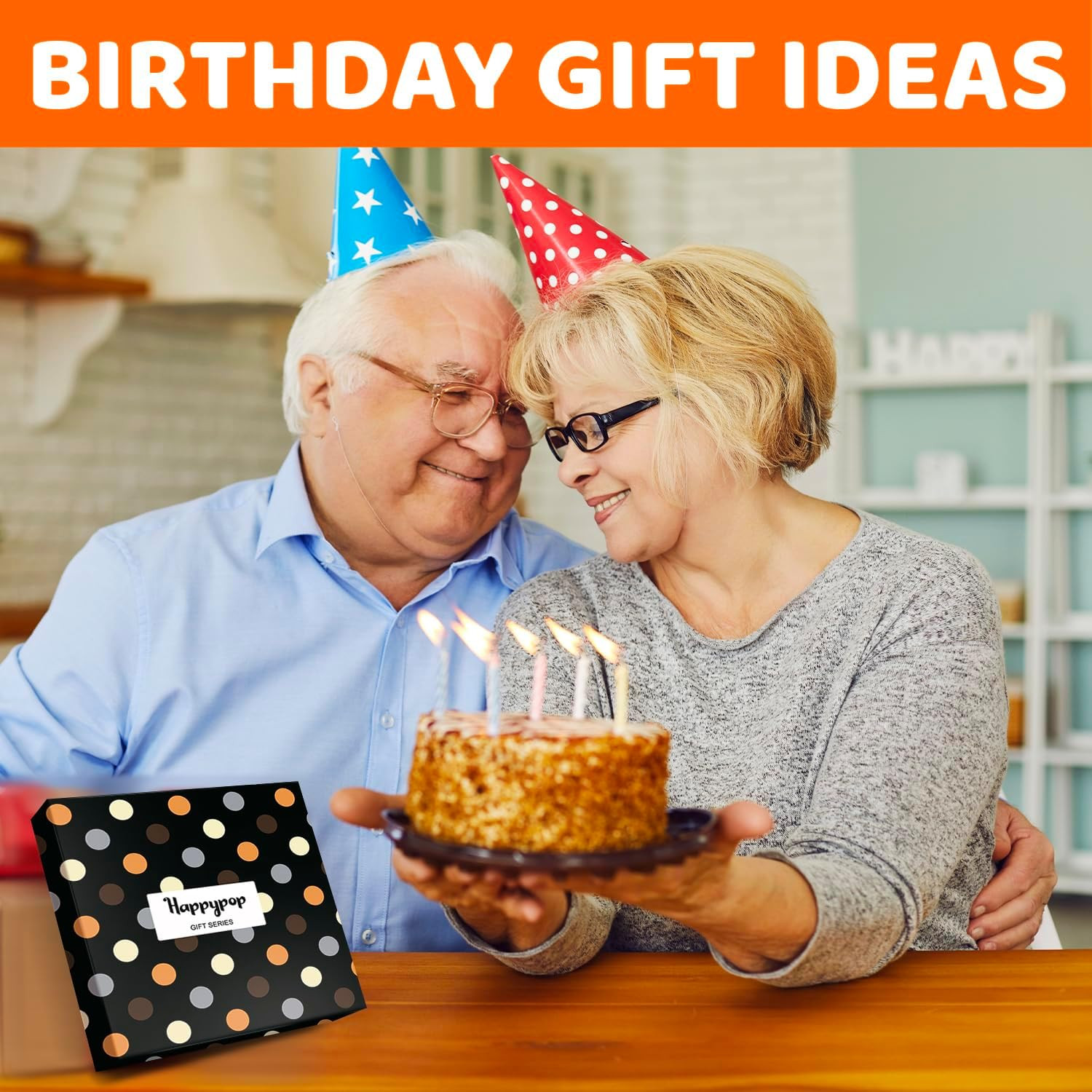 HAPPYPOP Elderly Birthday Gifts – Birthday Socks for 71-100 Years Old