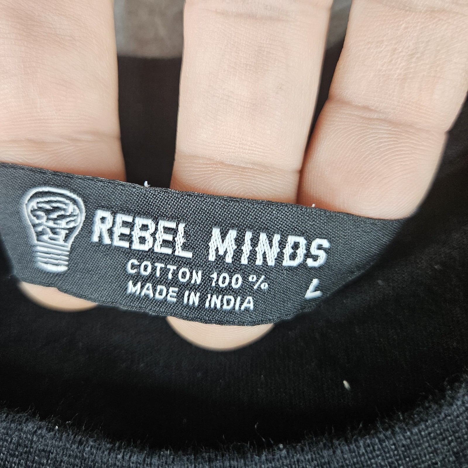 Rebel Minds Shirt Mens Large Black Astro Boy Anime GOAT Embroidered Graphic Tee