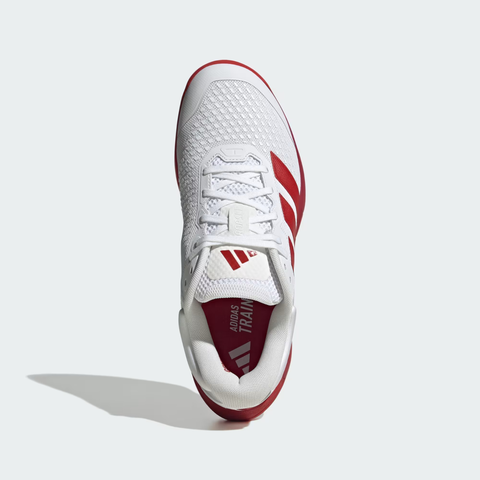 Adidas Dropset 4 Men’s Cross Training Gym Shoes White Red Size 10 JR4676 New