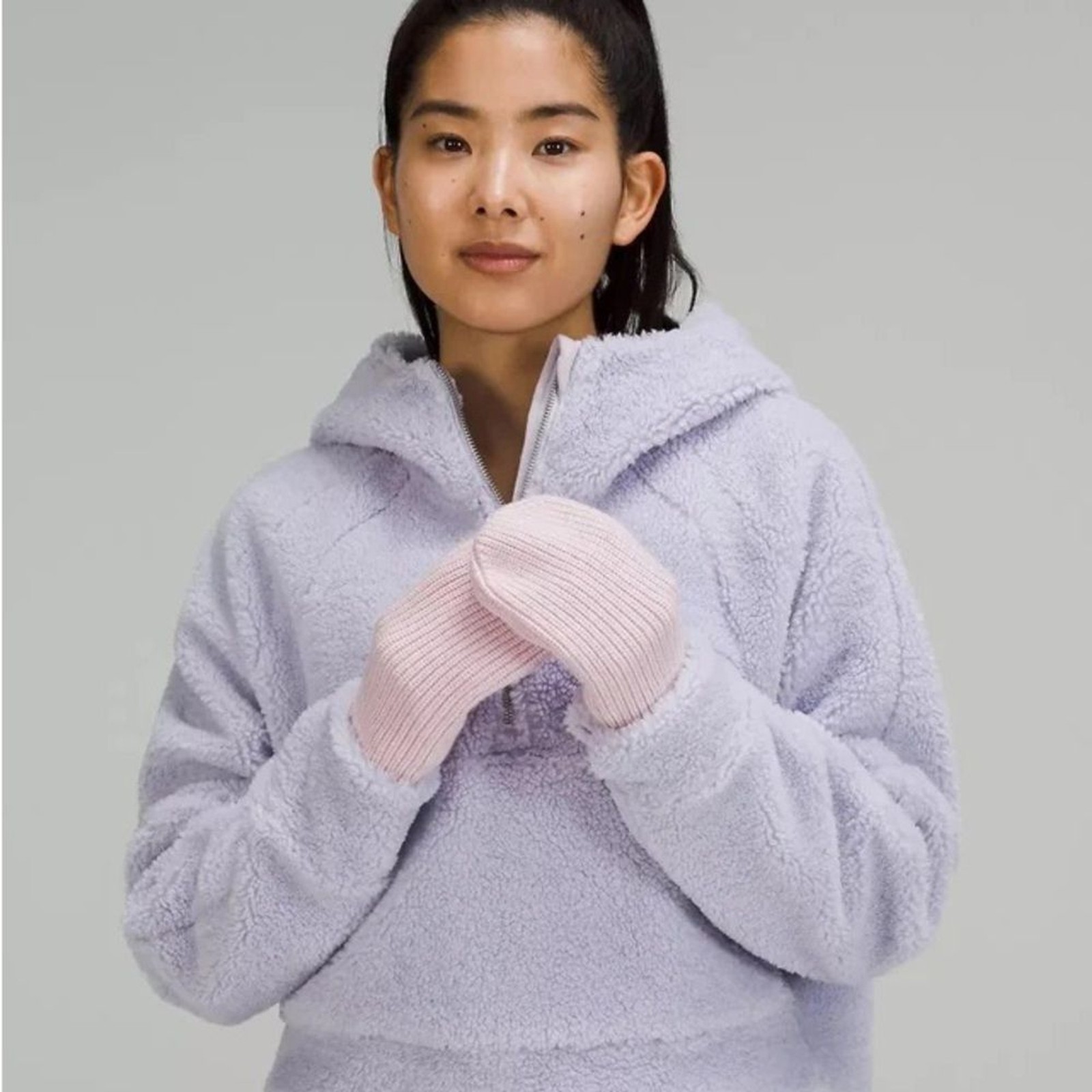 Lululemon Scuba Oversized Half-Zip Fleece Hoodie Faint Lavender XS / S