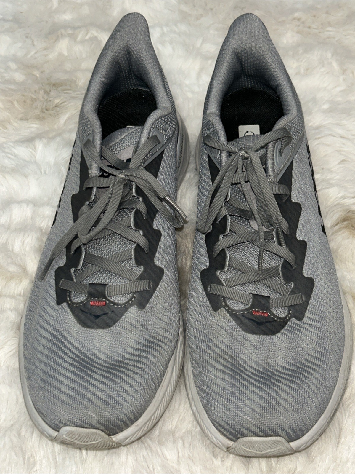 HOKA One One Solimar Gray Black Logo Running Gym Workout Sneakers Mens 13D
