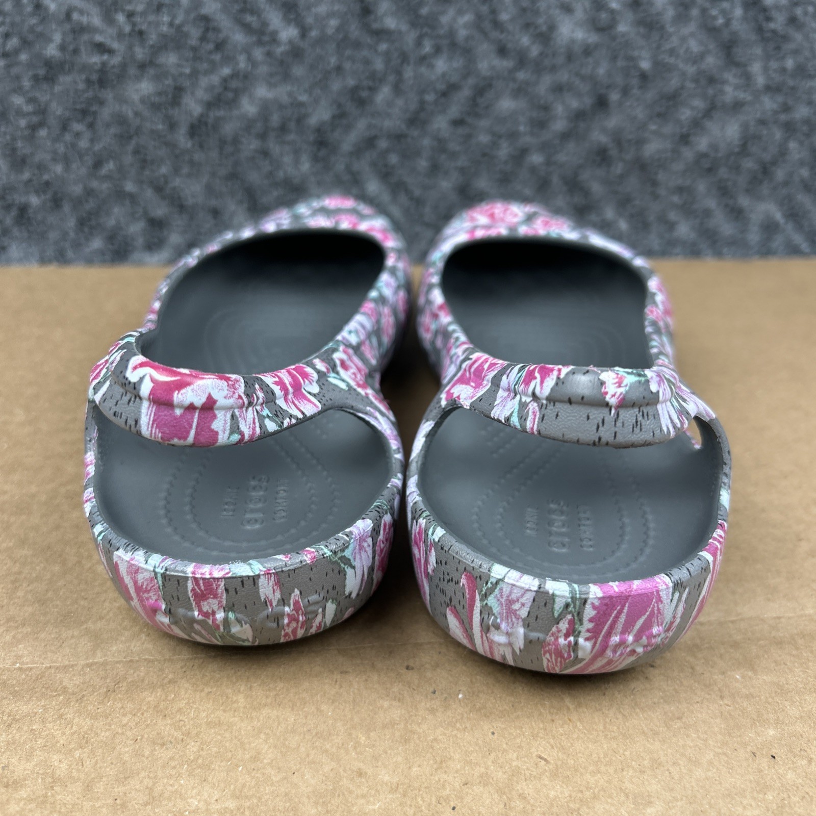Crocs Womens Kadee Sling Back Floral Ballet Flat Size 9 Comfort Outdoor