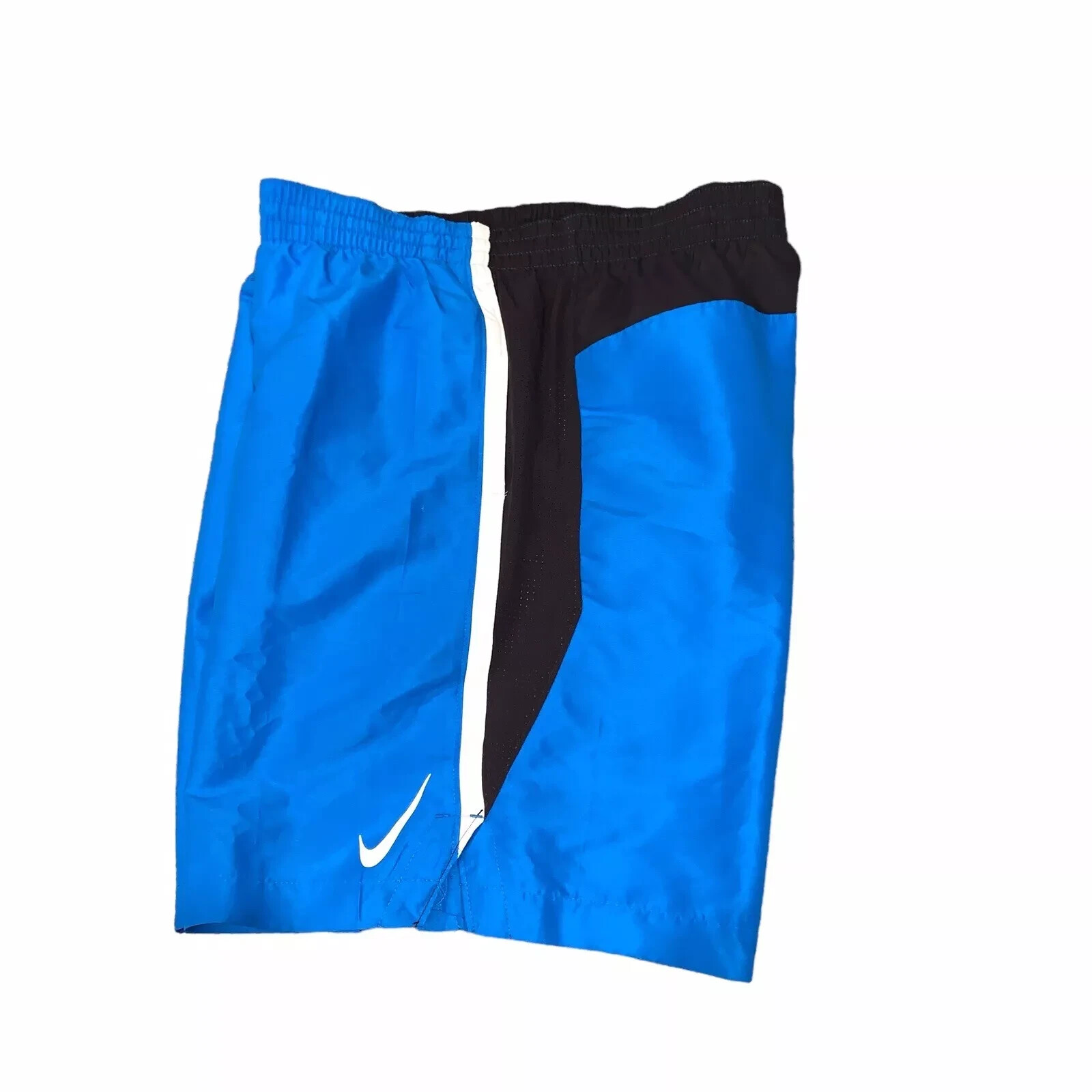 Nike Men’s Core Contend 8” Volley Swim Trunks NESSC602 Blue and Black- Sz S